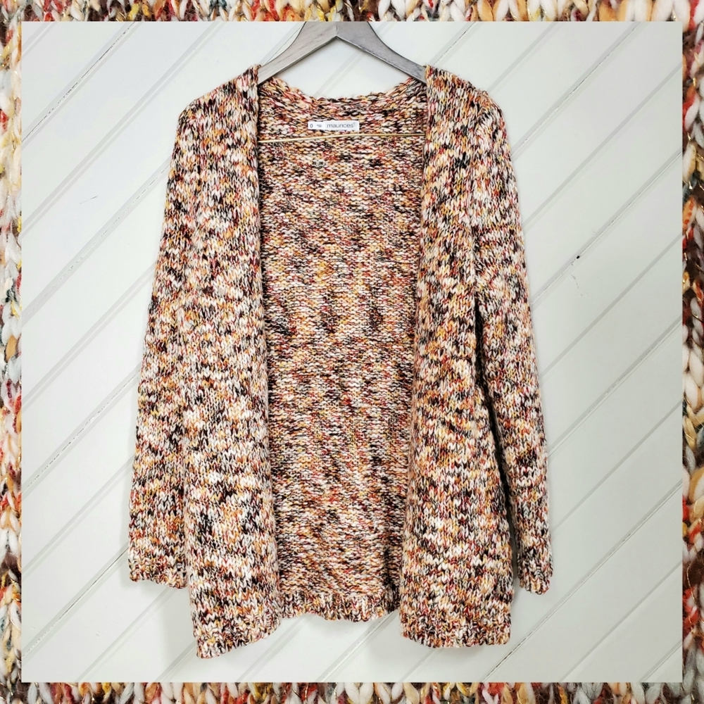 MAURICES Multicolor Knit Cardigan Sweater